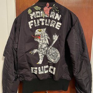 Gucci Modern Future reversible embroidered bomber jacket
